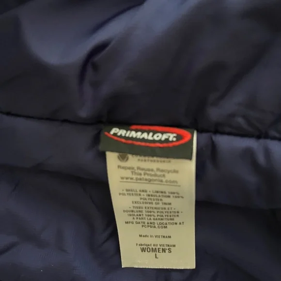 Patagonia Primaloft Women's Jacket Blue Size L - Picture 8 of 10